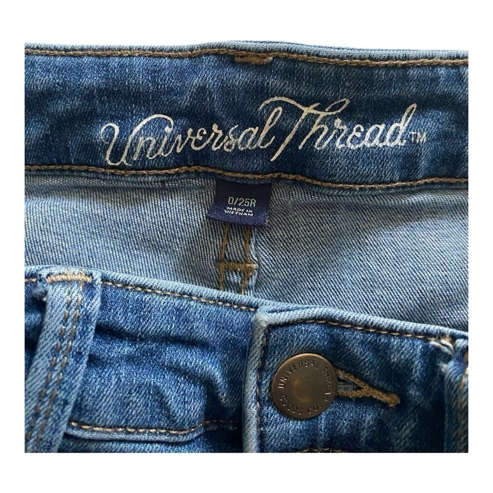 UNIVERSAL THREAD-HIGH RISE JEANS-SIZE 0/25R - Picture 7 of 9